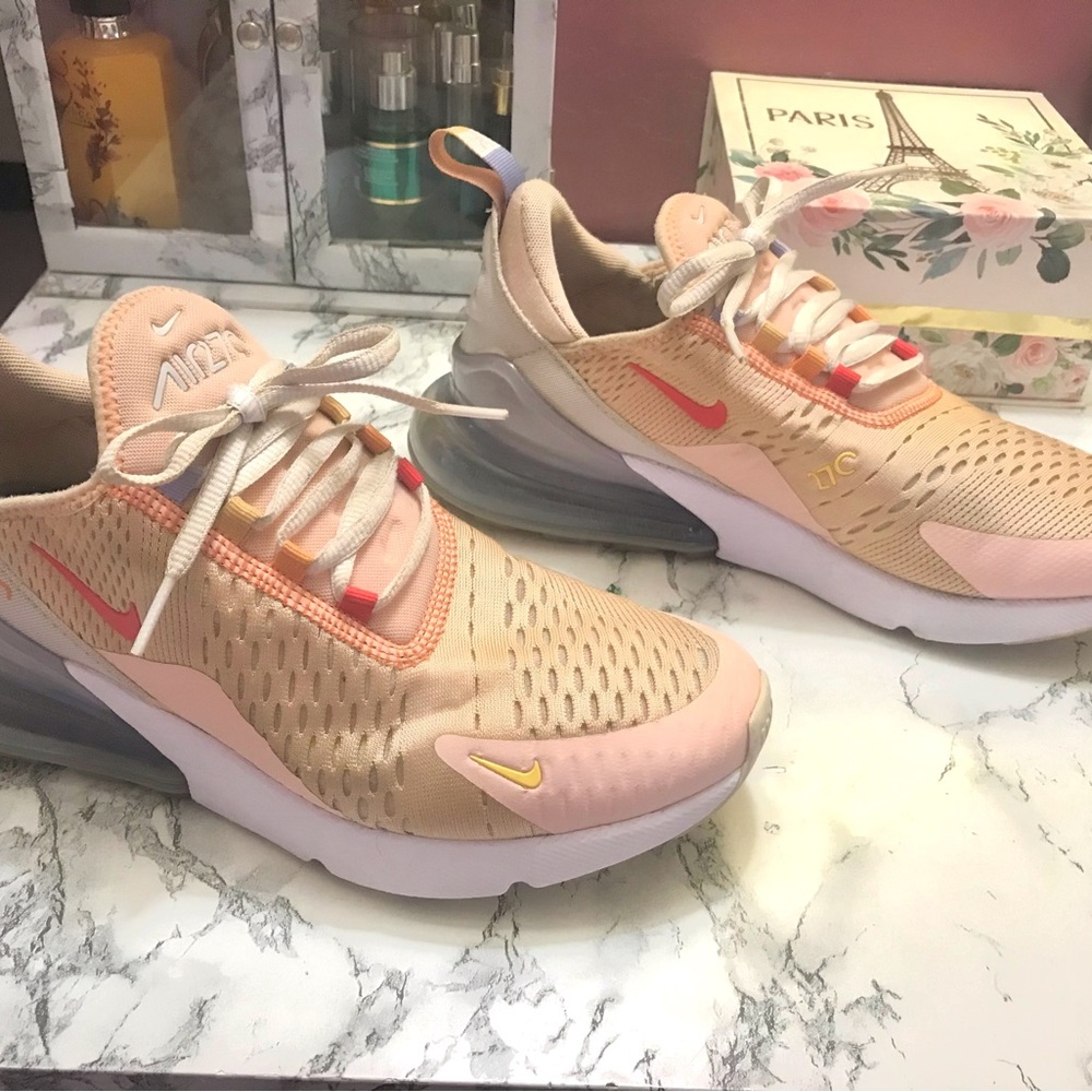 Nike Women's Air Max 270 Peach Sneakers